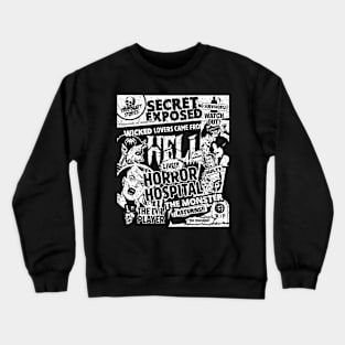 Halloween Poster Cartoon Retro Style Crewneck Sweatshirt